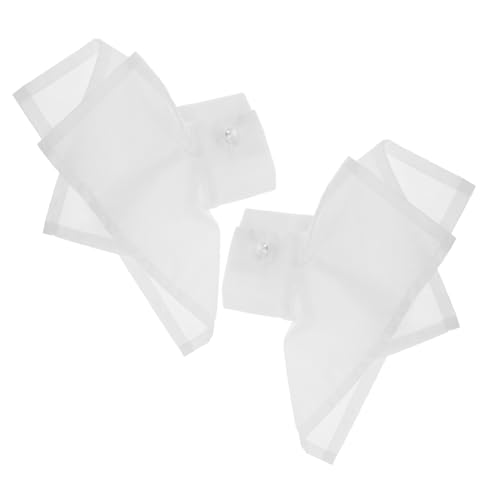 LIFKOME Elastische Handgelenkmanschetten Abnehmbare Rüschenärmel Dekorative Puffärmel Für Damenkleider Unregelmäßiges Design von LIFKOME