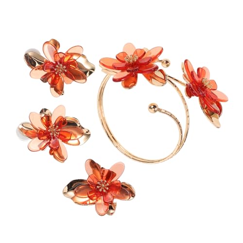 LIFKOME Blumenschmuckset Mit Drehring Und Blumenring Inklusive Partyschmuck-ohrringen Und Statement-armband Für Urlaub Und Lustigen Blumen-ehering Als Statement-ohrringe Für Frauen LIFKOME Blumenschmuckset Mit Drehring Und Blumenring Inklusive Partyschmuck-ohrringen Und Statement-armband Für Urlaub Und Lustigen Blumen-ehering Als Statement-ohrringe Für Frauen von LIFKOME