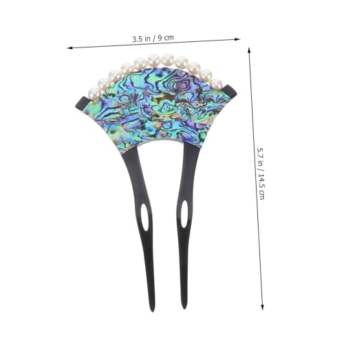 LIFKOME U förmige Haarnadel aus Acryl mit Muschel design Vintage Haargabel für Frauen und Mädchen Eleganter Haarschmuck für Hochsteckfrisuren Modisches Haar accessoire für Alltag und von LIFKOME