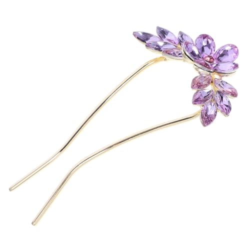 LIFKOME U förmige Haarnadel mit Strassbesatz Großer Steckpin für Hochsteckfrisuren Brautschmuck und Haarschmuck Damen Leichter Modischer Haarstab für Hochzeit Fest Party Vielseitig von LIFKOME