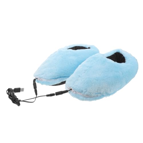 LIFKOME USB Beheizbare Hausschuhe mit Fußwärmer Weiche Elektrische Winterschuhe mit Sicherer Temperaturregelung Waschbare Indoor Fußwärmer für Kalte Tage und Entspannte Abende von LIFKOME
