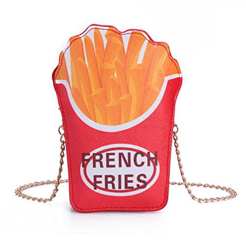 LIFKOME Novelty Umhängetasche Für Damen Einzigartige Ketten Schultertasche Im Pommes Frites Design Für Partys Und Alltag Passend Für Handy Lippenstift Und Mehr von LIFKOME