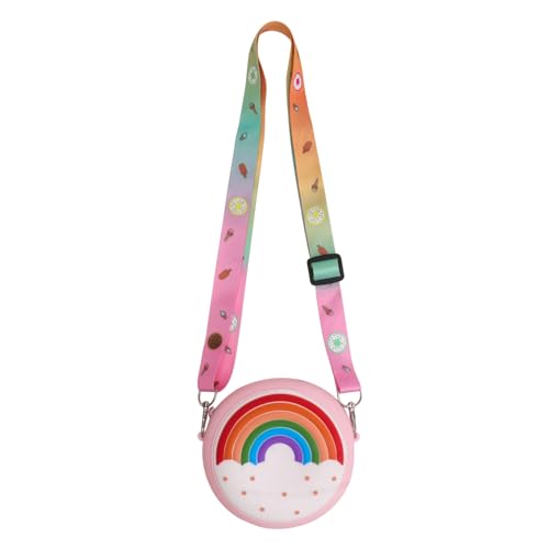 LIFKOME Umhängetasche Kinder Handtasche Kinder Geldbörse Süße Geldbörse mit Regenbogenmünzen kleine Geldtasche Geldbörsen Ledergeldbörse Mädchentasche Handtasche Kinder Koreanische Version von LIFKOME