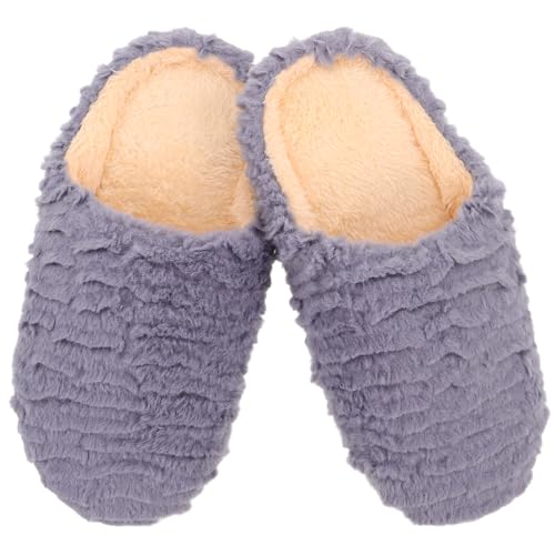 LIFKOME Hausschuhe Unisex Für Erwachsene Geräuscharme Mit Weicher Sohle Rutschfeste Für Innenbereich Warme Für Herbst Reise Und Gästehausschuhe von LIFKOME