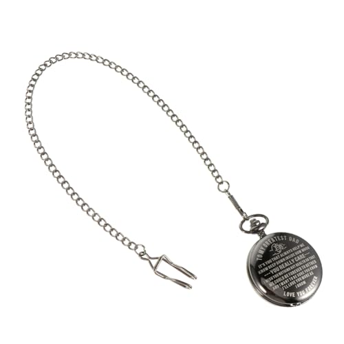 LIFKOME Retro Style Taschenuhr Mit Gravur Für Väter Zum Vatertag Und Geburtstag Tragbare Unisex Uhr Für Männer Und Frauen Langlebig von LIFKOME