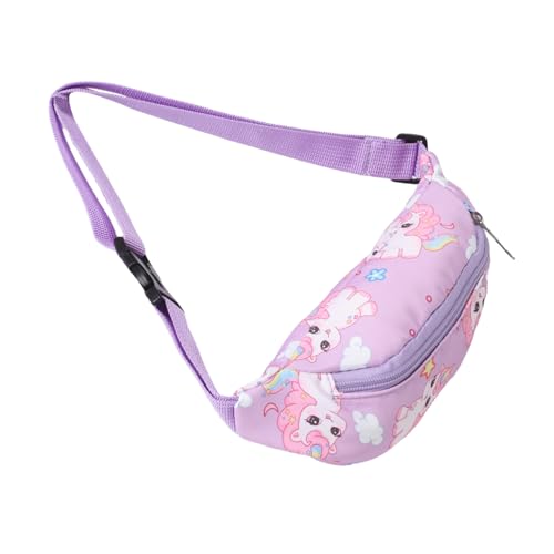 LIFKOME Verstellbare Hüfttasche mit Süßem Pferde-Design Kleine Bauchtasche für Mädchen und Jungen Verstellbarer Gurt Crossbody Taillentasche für Reisen Partys und Ausflüge von LIFKOME
