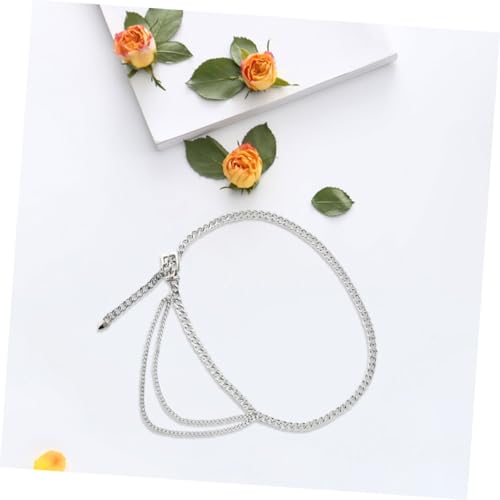 LIFKOME Verstellbarer Metall Taillengürtel Mehrschichtige Vintage Ketten Taillenkette Damen Modeschmuck Accessoire für Kleider Jeans und Röcke von LIFKOME