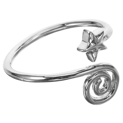 LIFKOME Verstellbarer Offener Metallschmuck Zehenring Damen Vintage Stern Design Strand Schmuck für Sommerparty von LIFKOME