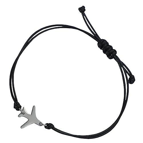 LIFKOME Verstellbares Flugzeug Armband aus Schnur für Männer und Jungen Leichtes Handgefertigtes Freundschaftsarmband Komfortables Langlebiges von Freundin an Freund von LIFKOME