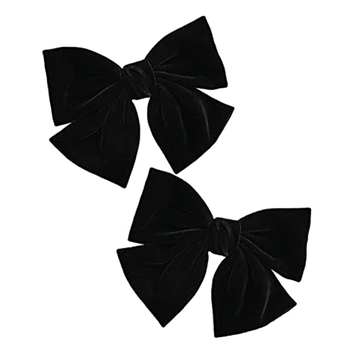 LIFKOME 2stücke Flanell Bowknot Haarnadel Haar-schmuck Zarte Kopfschmuck Haarspange Bogen Zubehör Für Alltag Party Hochzeit von LIFKOME