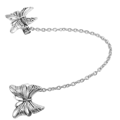 LIFKOME Vintage Schmetterlings-schalclip Mit Ketten-design Damen-mode-accessoires Für Cardigans Und Kleider Und Mit Quasten von LIFKOME