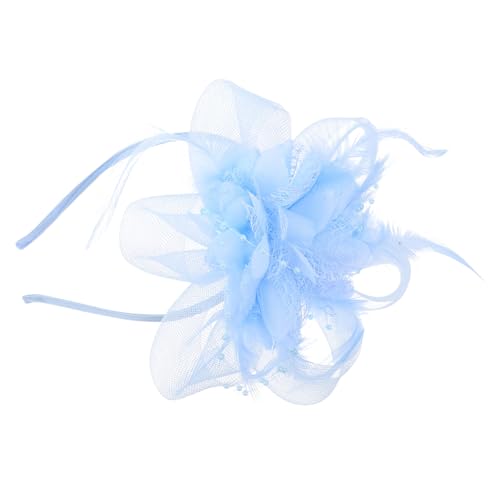 LIFKOME Vintage Fascinator Haarclip mit Netzschleier und Federn Leichtes Atmungsaktives Braut Kopfschmuck für Hochzeit Party und Festliche Anlässe Modischer Haarschmuck Damen in Hellblau LIFKOME Vintage Fascinator Haarclip mit Netzschleier und Federn Leichtes Atmungsaktives Braut Kopfschmuck für Hochzeit Party und Festliche Anlässe Modischer Haarschmuck Damen in Hellblau von LIFKOME