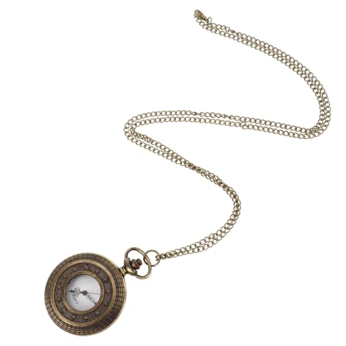 LIFKOME Taschenuhr Vintage Antike Kleine Taschenuhr Quarz Retro für Damen und Herren Tragbare Grüne mit Klappmechanismus Kompakte Uhr für Alltag und Partys Dekorativ Olive Green von LIFKOME