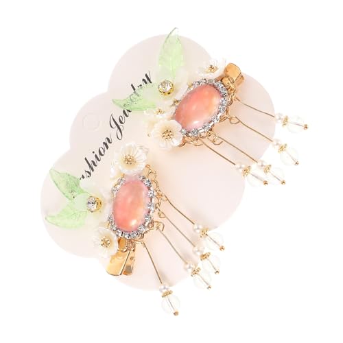 LIFKOME Vintage Haarspangen mit Perlen Blumen Design Stilvolle Haarklammern für Frauen Dekorative Haaraccessoires für Braut und Alltag Klassische Haarschmuck Clips von LIFKOME