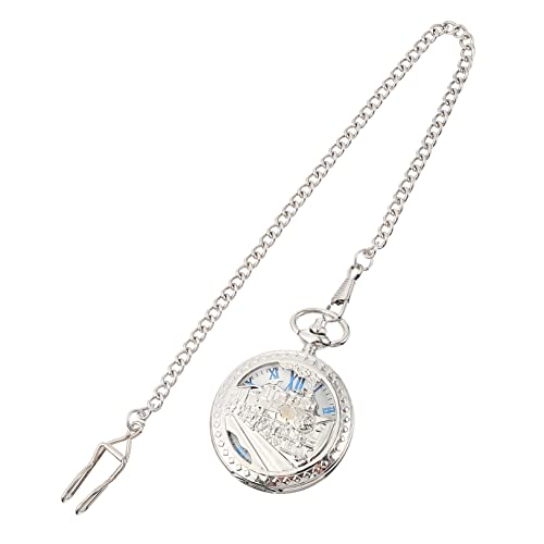 LIFKOME Vintage Mechanische Taschenuhr Mit Kette Retro Stil Unisex Handaufzug Für Modisches Accessoire von LIFKOME