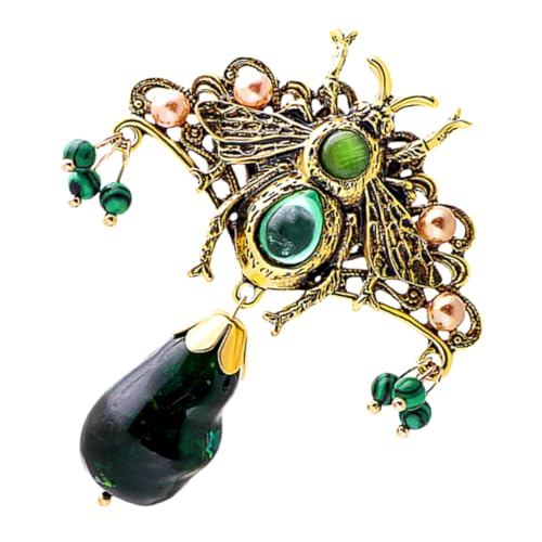 LIFKOME Perlenbrosche Metallnadel Bienenform Brosche Für Frauen Ästhetische Anstecknadel Vintage Kragennadel Hemd Revers Mantelnadel Kleiderschmuck Rucksack-anstecknadel von LIFKOME