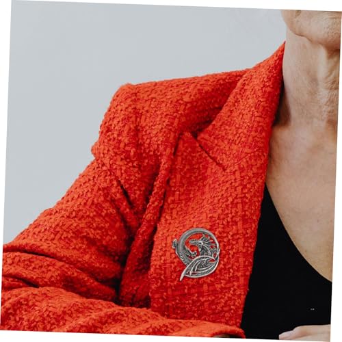 LIFKOME Vintage Rock Drachenbrosche mit Flammelementen Leichter Metallpin für Männer und Frauen Modisches Unisex Accessoire für Kleidung Taschen Rucksäcke und Hüte Vielseitig Kombinierbar von LIFKOME