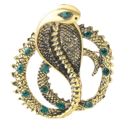 LIFKOME Vintage Stil Schlange Brosche mit Strass Schmucknadel für Damen Eleganter Lapel Pin als Kleidung Accessoire für Mantel Hut und Strickjacke Modische Dekoration für Alltag und von LIFKOME