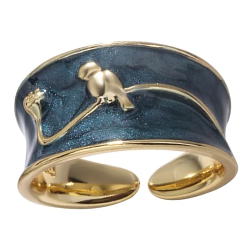 LIFKOME Metallring Für Damen Verstellbarer Fingerring Aus Kupfer Zierlicher Damenring Offener Ring Für Frauen Und Mädchen Geschenk Für Besondere Anlässe von LIFKOME