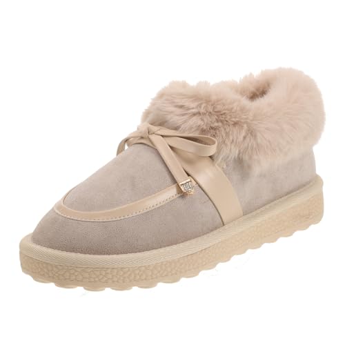 LIFKOME Warme Damen Outdoor baumwollschuhe Rutschfeste Flache Winterpantoffeln mit Weicher Gummisohle Strapazierfähig und Komfortabel für Herbst und Kalte Tage Khaki LIFKOME Warme Damen Outdoor baumwollschuhe Rutschfeste Flache Winterpantoffeln mit Weicher Gummisohle Strapazierfähig und Komfortabel für Herbst und Kalte Tage Khaki von LIFKOME