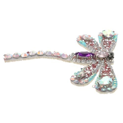 LIFKOME Wasserdichter DIY Aufnäher Libellen design mit Strass für Kleidung Schuhe Hochzeit Brautkleid Schmuck zum Aufbügeln von LIFKOME