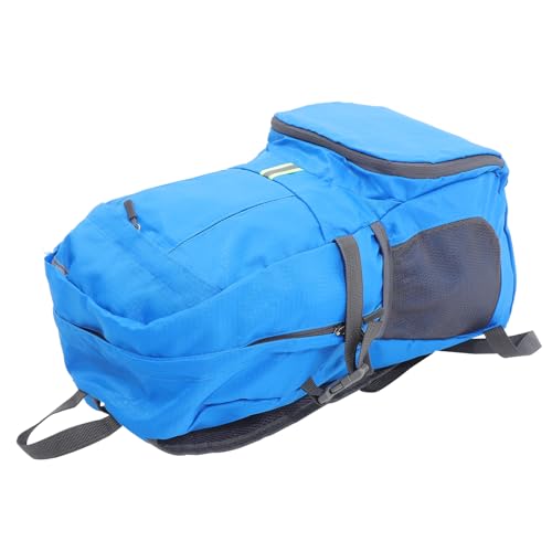 LIFKOME Tragetasche Mit Reißverschluss Faltbarer Rucksack Großes Fassungsvermögen Nylon Für Jungen Und Mädchen Einfach Tragbar (dunkel 35 L) von LIFKOME