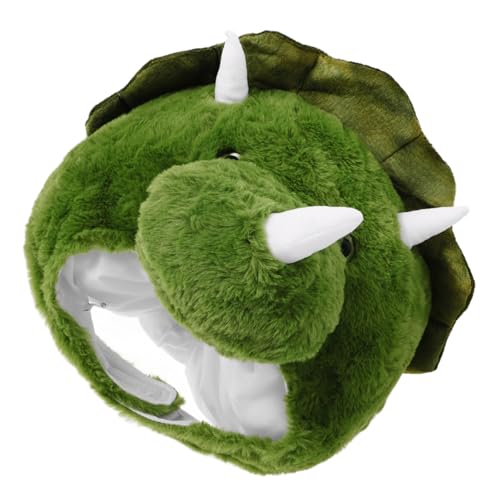 LIFKOME Wasserhahnhut Dinosaurier Lüfter Mützen Gesicht Flauschiger Fischerhut Trucker-hut Süßer Fischerhut Paillette Skelett Albern Schwarze Mütze Perückenkappe Qualle Green Pp Baumwolle von LIFKOME