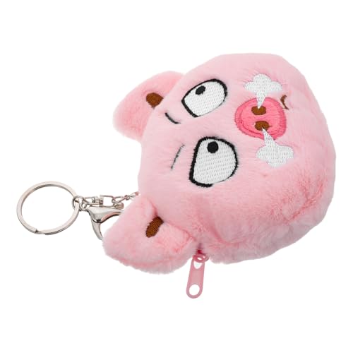 LIFKOME Zuckersüßes Plüsch-münzgeldbörse Im Schweinchen-Design Kleine Tragbare Organizer-Tasche Für Münzen Und Lippenstifte Perfektes Accessoire Für Damen von LIFKOME