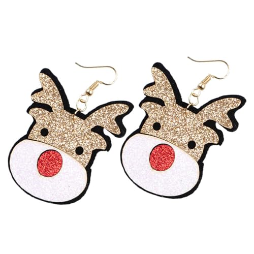 LIFKOME Weihnachtliche Ohrhänger Cartoon Elch Design Damen Ohrringe Ohrschmuck Modisch Langlebig für Frauen von LIFKOME