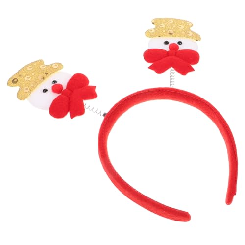 LIFKOME Weihnachts Haarreifen Schneemann Stirnband Stoff Cartoon Haarschmuck für Kinder Erwachsene Weihnachtskostüm Accessoire Fotografie Requisiten Party Kopfschmuck von LIFKOME