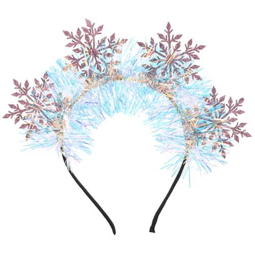 LIFKOME Neuer Titel Dekoratives Schneeflocken-stirnband Für Frauen Glitzerndes Weihnachts-haarband Aus Strapazierfähigem Material Accessoire Für Festliche Anlässe Und Kreative Fotos von LIFKOME