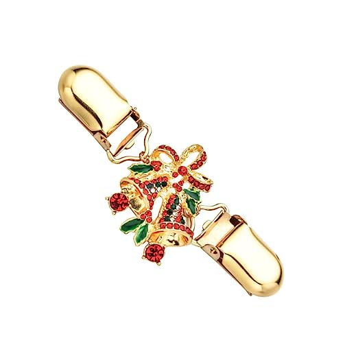 LIFKOME Weihnachtsbrosche Clip Mit Strass Eleganter Cardigan-verschluss Für Damen Vintage-design Für Festliche Anlässe Dekoriert Ihre Kleidung Stilvoll Und Hält Sie Ordentlich von LIFKOME