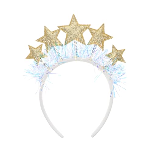 LIFKOME Sternkostüm-stirnband Für Erwachsene – Urlaubs-stirnbänder Neujahrs-haar-accessoire Weihnachtsschleifen-ornamente Für Kinder Und Erwachsene von LIFKOME