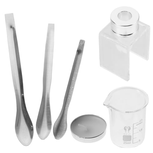 LIFKOME Werkzeuglippenstift Reparaturset Mit Messbecher Und Löffel Für Diy Lippenstiftherstellung Inklusive Silikonform Und Wachskerze Für Genaue Reparatur Und Herstellung von LIFKOME