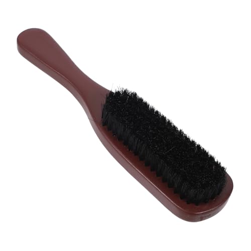 LIFKOME Wildschweinborsten Bart Lockenbürste Holzgriff Wellenbürste für Männer Sanft Entwirrend Glättend Geeignet für Bartpflege und lockiges Haar von LIFKOME