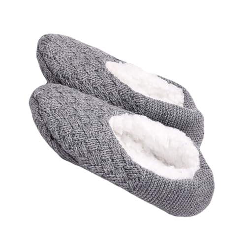 LIFKOME Winter Warme Haussocken mit Rutschfesten Noppen Kuschelige Atmungsaktive Slipper Socks für Erwachsene für Kalte Tage und Gemütliches Wohnen von LIFKOME