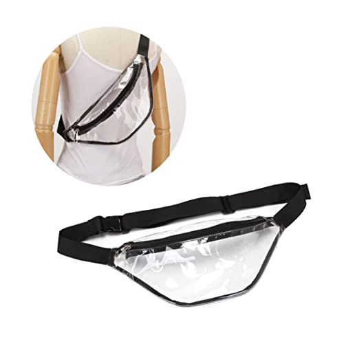 LIFKOME Hüfttasche Transparenter Packsack Durchsichtige Damen-gürteltasche Modische Strand-gürteltasche Elastischer Bund Für Männer Und Frauen von LIFKOME