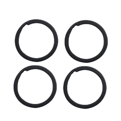 LIFKOME 24stücke Eisen Geteilter Schlüsselring Kreis Schlossanhänger Schwarz Bulk Für Schlüssel Karten Und Andere Gegenstände von LIFKOME