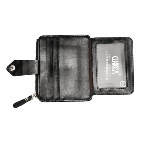 LIFKOME Men Zipper Wallet Schwarz Multifunktionale Geldbörse Mit RFID-Schutz Kartenhalter Und Münzfach Für Herren Große Kapazität Für Reisen Und Alltag von LIFKOME