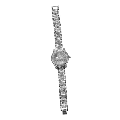 LIFKOME Uhren Für Männer Armbanduhr Mit Diamanten Mechanismus Herrenuhr Metallband Stilvolle Uhr Für Männer Dekorative Uhr Mit Verstellbarem Armband von LIFKOME