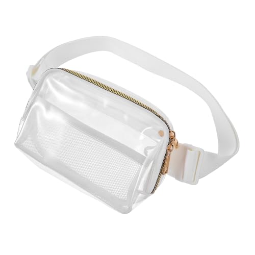 LIFKOME Transparente Bauchtasche Für Damen Outdoor Hüfttasche wasserdichte Gürteltasche Zum Laufen Verstellbare Hüfttasche Mit Sichtfenster von LIFKOME