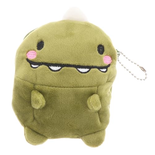 LIFKOME Grüne Dinosaurier-münzbörse Plüsch-geldbörse Mit Reißverschluss Münzhalter Mini-geldbörse Taschen Für Frauen Mädchen von LIFKOME