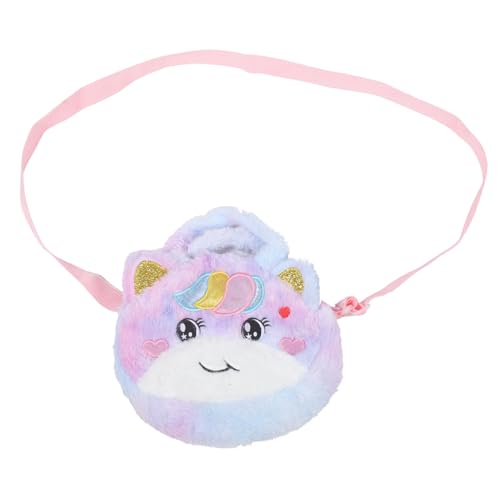 LIFKOME Kleiner Einhorn Umhängetasche Für Mädchen Handgefertigter Geldbeutel Mit Reißverschluss Süßes Cartoon-Design Für Und Tägliche Nutzung von LIFKOME
