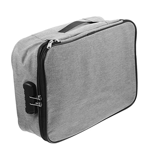 LIFKOME wasserdichte Dokumentenbox Tragbarer Organizer Für Zertifikate Aktenhalter Fürs Büro Hause Feuerfeste Aufbewahrungstasche Für Reisen Und Schule von LIFKOME