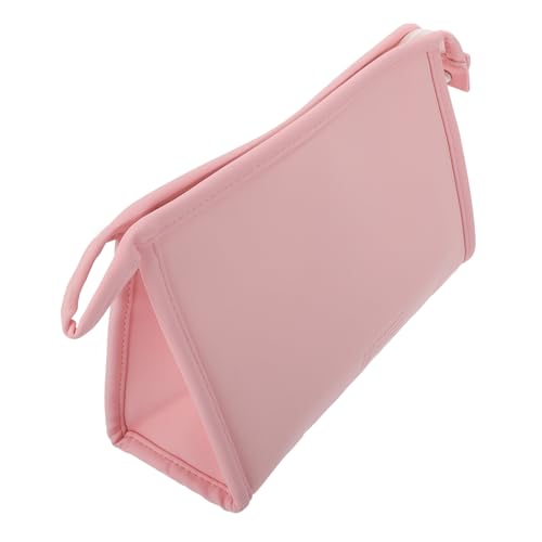LIFKOME wasserdichte Kosmetiktasche PU Klein Tragbar Handlich Makeup Organizer für Reisen Business Alltag Damen Rosa von LIFKOME