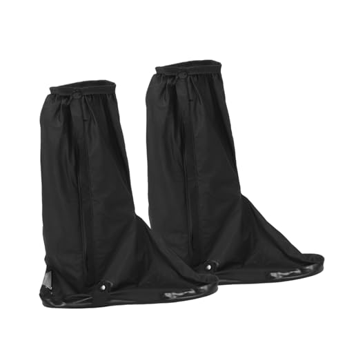 LIFKOME wasserdichte Wiederverwendbare Überschuhe aus Dickem PVC mit Hohem Schaft rutschfeste Outdoor Galoschen Robuster Regenschutz für Damen und Herren für Radfahren Wandern und von LIFKOME