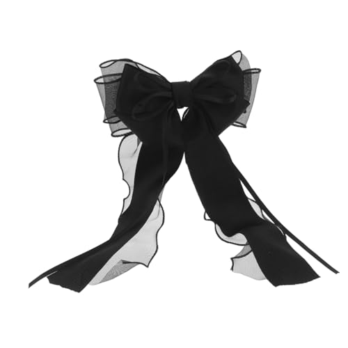LIFKOME Schwarze Haarschleife Aus Spitze Für Damen Netz-haar-accessoire Schleifenknoten Für Mädchen Verschiedene Anlässe Haarspange Mit Band von LIFKOME