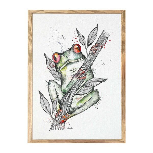 Kunstdruck »Frosch« von LIGARTI | A4, A3 oder A2 | Wandbild | Poster | Kunst von LIGARTI