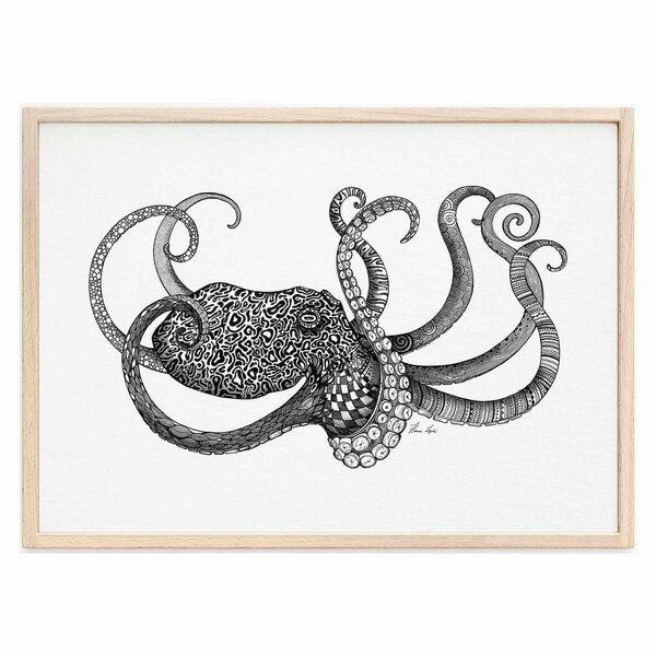 Kunstdruck »Oktopus« von LIGARTI | A4, A3 oder A2 | Wandbild | Poster | Kunst von LIGARTI