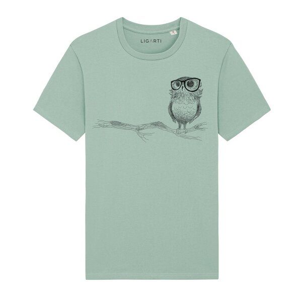 LIGARTI T-shirt - Brilleneule von LIGARTI